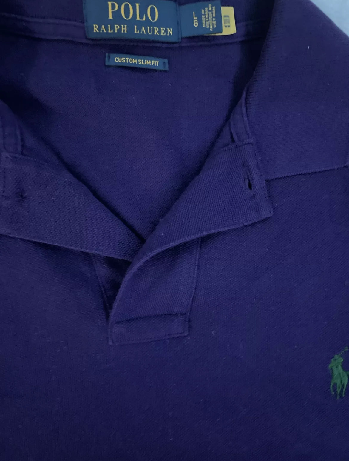 Ralph Lauren Polo Large Purple Shirt (PREOWNED)